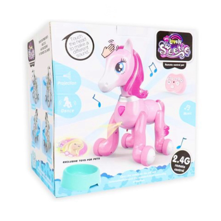 ربات اسب کنترلی صورتی شارژی