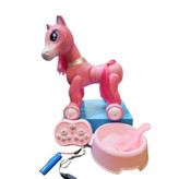 ربات اسب کنترلی صورتی شارژی