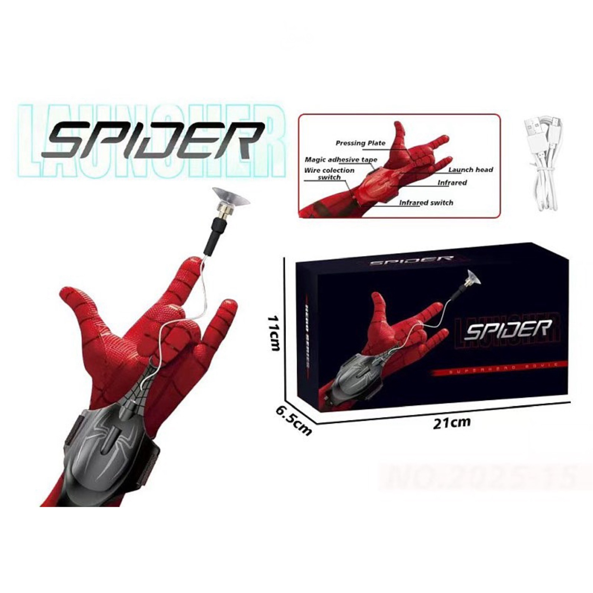 دستکش اسپایدرمن شارژی