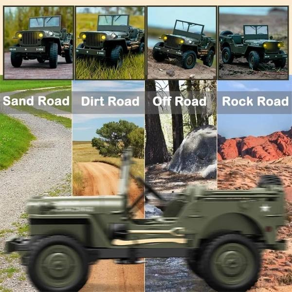 ماشین کنترلی طرح جیپ ویلیز مدل Military Jeep کد 8815
